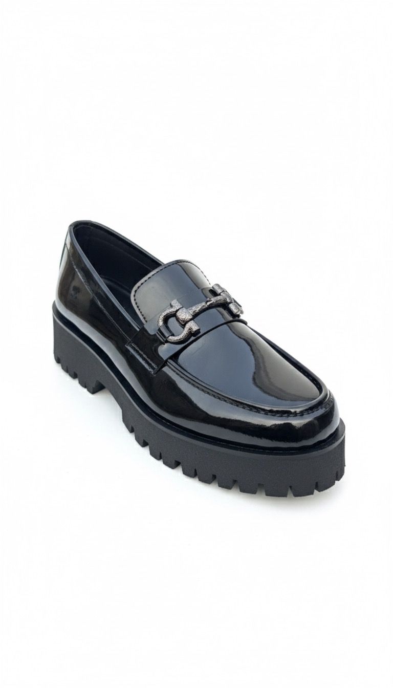 High Sole Patent Shoes